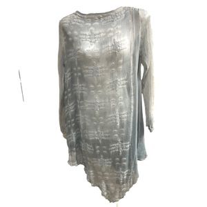 New NWT Stylewe sheer 100% silk tunic top large